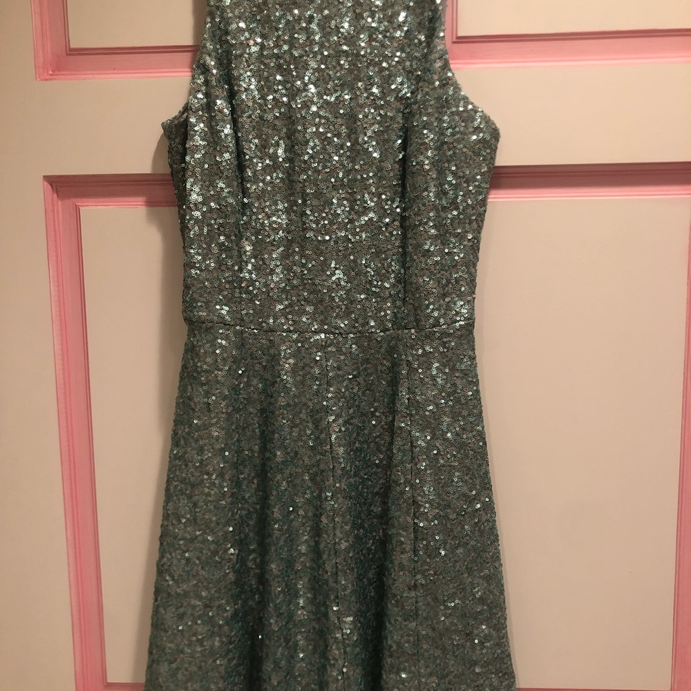 Dress the Population Sequin Dress in Silver
